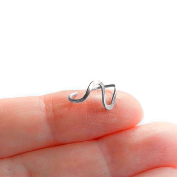 🌊 wave ear cuff fake faux conch cartilage clip on earcuff earring nonpierced - Picture 3 of 7